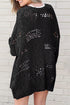 Lightweight Textured Open Front Boho Knit Cardigan