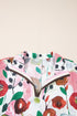 Lightweight Viscose Blend Floral Print Slit Neck Blouse