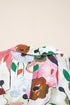 Lightweight Viscose Blend Floral Print Slit Neck Blouse