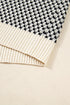 Long Cuff Balloon Sleeve Geometric Knit Sweater