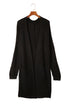 Long Line Open Front Knitted Cardigan With Pockets