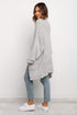 Long Line Open Front Knitted Cardigan With Pockets