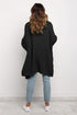 Long Line Open Front Knitted Cardigan With Pockets