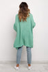 Long Line Open Front Knitted Cardigan With Pockets