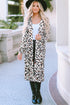 Long Sleeve Animal Print Open Front Duster Cardigan