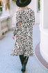 Long Sleeve Animal Print Open Front Duster Cardigan