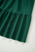 Long Sleeve Button Front Drawstring Waist Maxi Dress