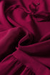 Long Sleeve Button Front Drawstring Waist Maxi Dress