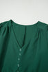 Long Sleeve Button Front Drawstring Waist Maxi Dress