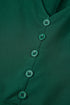 Long Sleeve Button Front Drawstring Waist Maxi Dress