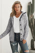 Long Sleeve Button-Up Hooded Cardigans