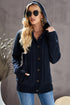 Long Sleeve Button-Up Hooded Cardigans
