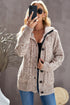 Long Sleeve Button-Up Hooded Cardigans