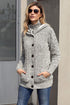 Long Sleeve Button-Up Hooded Cardigans
