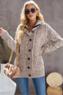Long Sleeve Button-Up Hooded Cardigans