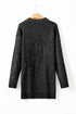 Long Sleeve Cable Knit Crew Neck Sweater Dress