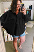 Long Sleeve Flap Pocket Utility Henley Top