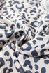 Long Sleeve Leopard Print Striped Patchwork V Neck Pant Set