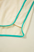 Long Sleeve Pullover Drawstring Paneled Lounge Short Sets