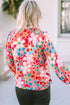 Long Sleeve Retro Floral Print Button Down Shirt