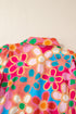 Long Sleeve Retro Floral Print Button Down Shirt