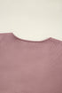 Long Sleeve Ribbed Knit Sweetheart Ruched Top