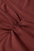 Long Sleeve Ribbed Knit Sweetheart Ruched Top