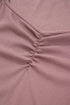 Long Sleeve Ribbed Knit Sweetheart Ruched Top