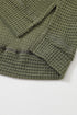 Long Sleeve Textured Waffle Knit Tunic Top