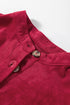 Long Sleeve Tiered Corduroy Button Down Shirt