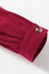 Long Sleeve Tiered Corduroy Button Down Shirt
