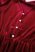 Long Sleeve Velvet Button Front Tiered Midi Dress