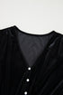 Long Sleeve Velvet Button Front Tiered Midi Dress