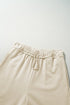 Loop Drawstring Elastic Waistband Relaxed Wide Leg Pants