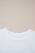 Loose Fit Half Sleeve High Low Hem Cotton T Shirt