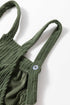 Loose Fit Pocketed Solid Corduroy Overall Jumpsuit
