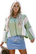 Loose Fit Textured Exposed Seam Crochet Accent Top