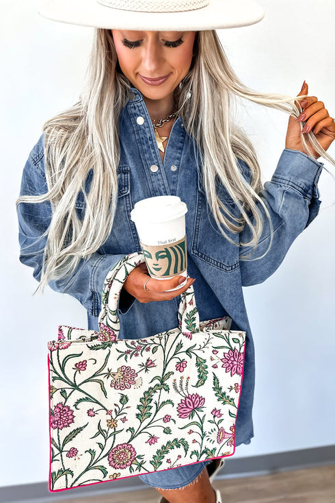 Loose H Line Raw Hem Denim T Shirt Dress