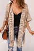 Loose Knitwear Kimono with Slits