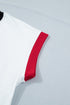 Loose Sequin Color Block Trim Letter Print T Shirt