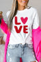 Love Graphic Print Short Sleeve T Shirt