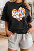 Love Is Love Graphic Heart Crew Neck Tee