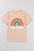 Love Is Love Heart Print Short Sleeve Tee