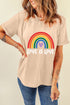 Love Is Love Heart Print Short Sleeve Tee