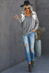 Love Letters Cable Knit Lace Up Sweater