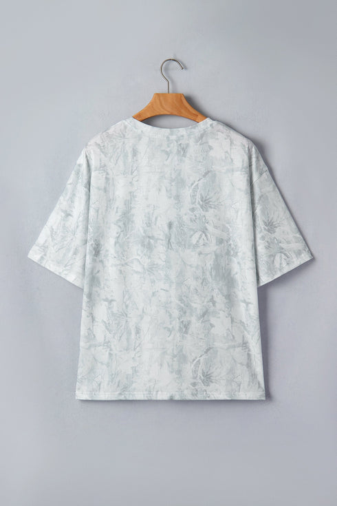 Love Like Jesus Camouflage Print Letter Graphic Tee