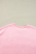 Lover Varsity Letter Graphic Crew Neck Sweatshirt