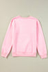 Lover Varsity Letter Graphic Crew Neck Sweatshirt