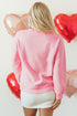 Lover Varsity Letter Graphic Crew Neck Sweatshirt