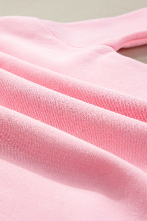 Lover Varsity Letter Graphic Crew Neck Sweatshirt